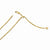 14K Yellow Gold Adjustable Semi Solid Rope Chain