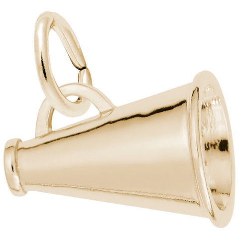 Megaphone Charm In Yellow Gold