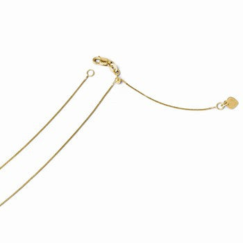 14K Yellow Gold Adjustable Baby Box Chain