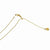 14K Yellow Gold Adjustable Criss Cross Chain