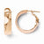 14k Yellow Gold & Rose Gold-plated Polished Hoop Earrings