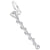 Baton Charm In 14K White Gold