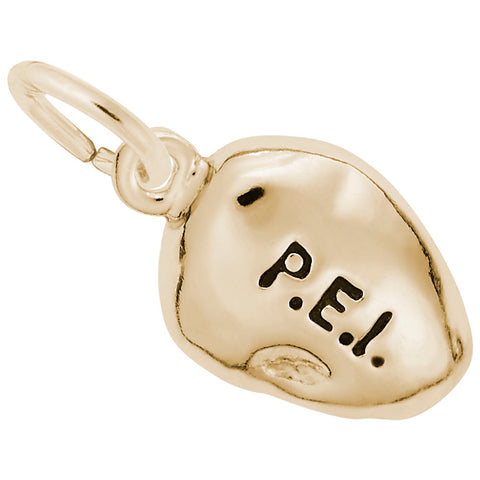 Pei Potato Charm in Yellow Gold Plated