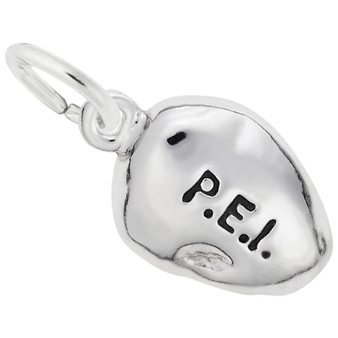 Pei Potato Charm In Sterling Silver