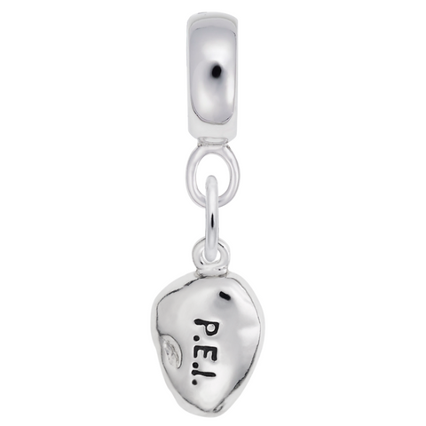 Pei Potato Charm Dangle Bead In Sterling Silver