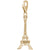 Eiffel Tower Charm In Yellow Gold