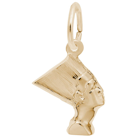 Nefertiti Charm In Yellow Gold