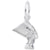 Nefertiti Charm In Sterling Silver