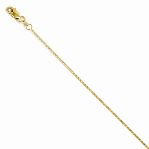 14K Yellow Gold Wheat Chain Bracelet