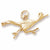 Road Runner Bird Charm in 10k Yellow Gold hide-image