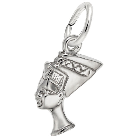 Nefertiti Charm In Sterling Silver