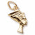 Nefertiti charm in Yellow Gold Plated hide-image