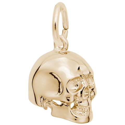 Skull Charm In Yellow Gold