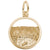 Niagara Falls Charm in Yellow Gold Plated