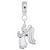 Angel charm dangle bead in Sterling Silver hide-image