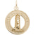 New Brunswick Lighthouse Charm in Yellow Gold Plated