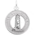 New Brunswick Lighthouse Charm In 14K White Gold