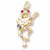 Frog charm in Yellow Gold Plated hide-image