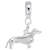 Dachshund Dog charm dangle bead in Sterling Silver hide-image