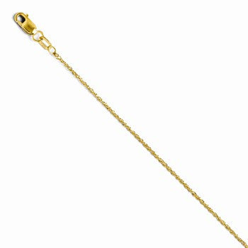 14K Yellow Gold Sparkle Singapore Chain