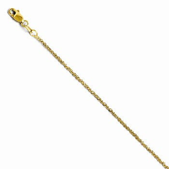 14K Yellow Gold Sparkle Singapore Chain