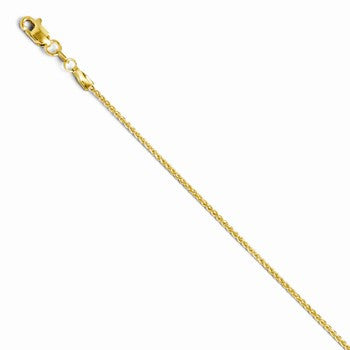 14K Yellow Gold Wheat Chain