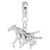 Horseandcolt charm dangle bead in Sterling Silver hide-image