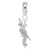 Cockatoo charm dangle bead in Sterling Silver hide-image