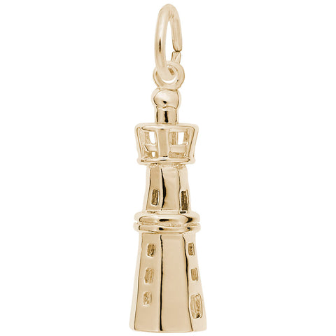 Lighthouse Charm in Yellow Gold Plated