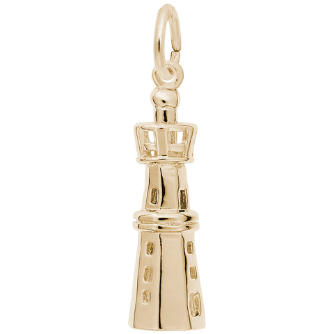 Lighthouse Charm In Yellow Gold