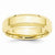 10k Yellow Gold 6mm Bevel Edge Comfort Fit Wedding Band