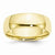 10k Yellow Gold 7mm Lightweight Comfort Fit Wedding Band