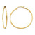 10K Yellow Gold Polished Hoops, Jewelry Earrings