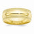 10k Yellow Gold 8mm Double Milgrain Comfort Fit Wedding Band