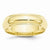 10k Yellow Gold 6mm Half Round with Edge Wedding Band