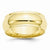 10k Yellow Gold 8mm Half Round with Edge Wedding Band