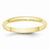 10k Yellow Gold 2.5mm Lightweight Half Round Wedding Band