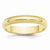 10k Yellow Gold 4mm Milgrain Half Round Wedding Band