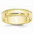 10k Yellow Gold 6mm Milgrain Half Round Wedding Band