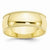 10k Yellow Gold 8mm Milgrain Half Round Wedding Band