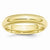 10k Yellow Gold 5mm Milgrain Comfort Fit Wedding Band