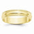 10k Yellow Gold 5mm Lightweight Milgrain Half Round Wedding Band