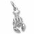 Lobster charm in 14K White Gold hide-image