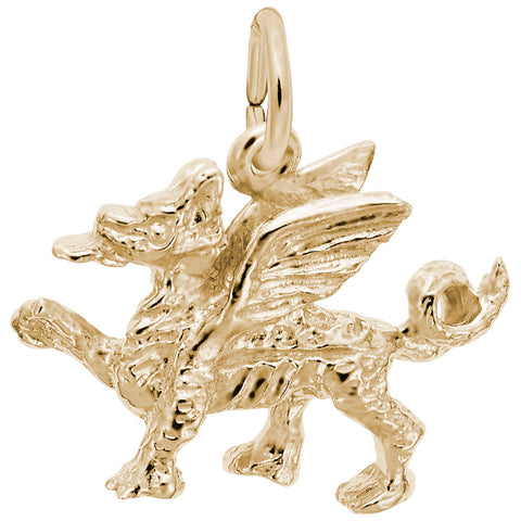 Griffin Charm in Yellow Gold Plated