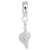 Shell charm dangle bead in Sterling Silver hide-image