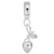 Apple charm dangle bead in Sterling Silver hide-image