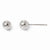 14k White Gold Polished 4mm Ball Post Earrings