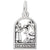 St. Francis Charm In 14K White Gold