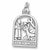 St. Francis charm in 14K White Gold hide-image