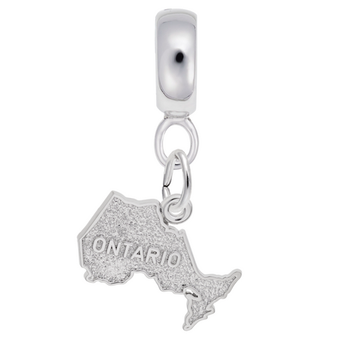 Ontario Charm Dangle Bead In Sterling Silver